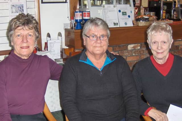 Kath Yates, Ann Gullick and Barbara Unwin.