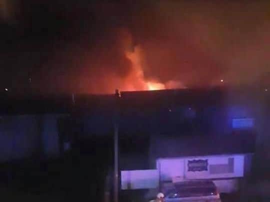 Fire at derelict building on Roman Bank in Skegnenss.