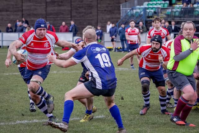 Boston v Grimsby action. Photo: David Dales.