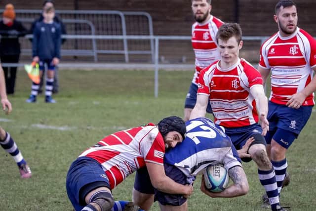 Boston v Grimsby action. Photo: David Dales.