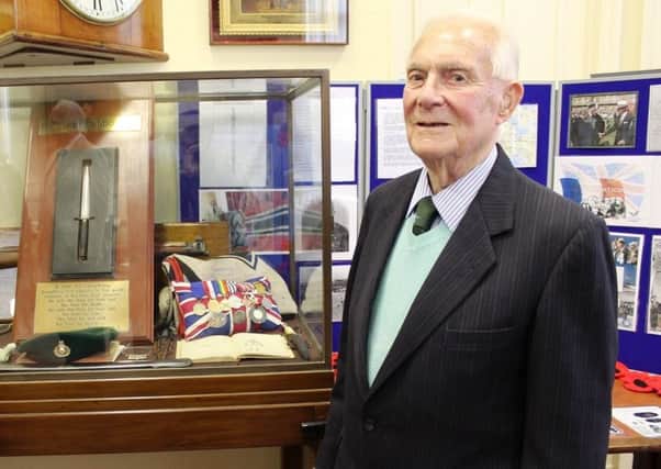 Pat Hagan, pictured at the Wolds in Wartime exhibition at Sessions House in Louth in September 2014.