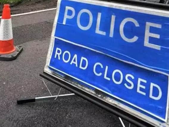 The road was closed until 6.30pm while police dealt with the crash