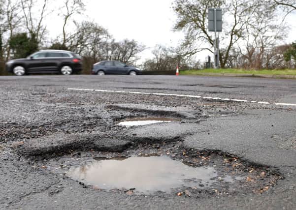 Across Britain, 717 miles of council-run A-Roads were deemed in need of maintenance. Picture: PA.