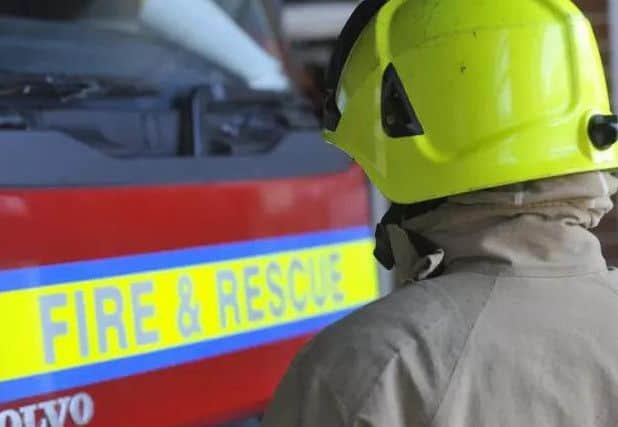 Firefighters were called out to the scene last night.
