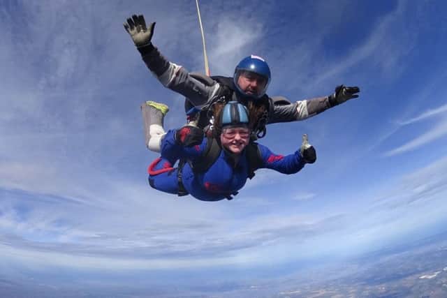 Ellie Swinson took to the skies last week in aid of the Lincolnshire and Nottinghamshire Air Ambulance. EMN-190222-152310001