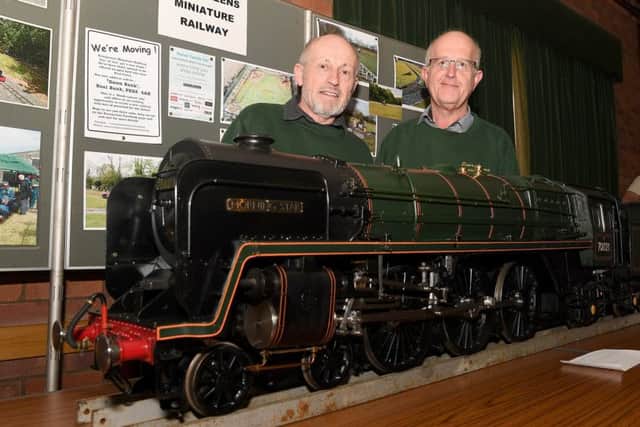 Alan Upsall and Kevin Bennett of Evergreens Miniature Railway.