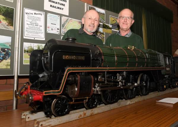 Alan Upsall and Kevin Bennett of Evergreens Miniature Railway.