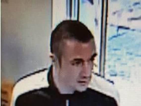 The man police want to talk to in relation to a theft of beer