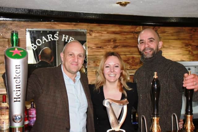 Councillor Grist (left) with Gemma and Marlon Jones.