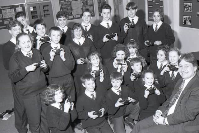 Pupils at Haven High, in Boston, were snap-happy after they received cameras as part of a special sponsorship deal between the school and Lloyds Bank 25 years ago. The group were all winners in the schools weekly code of conduct raffle.