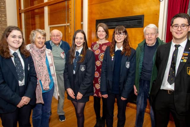Members of Horncastle Memory Matters were welcomed by students. Picture: John Aron Photography.