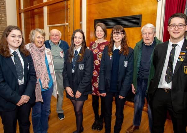 Members of Horncastle Memory Matters were welcomed by students. Picture: John Aron Photography.