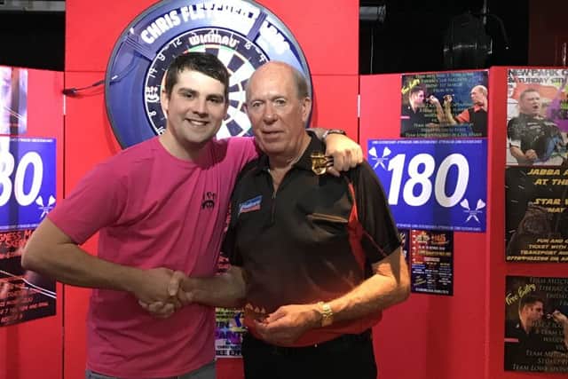 Sam Hewson with John Lowe.