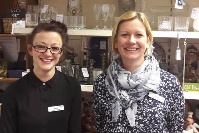 Woodhall Spa Shop Manager Alice Bell and Sales Assistant Jane Eglin. EMN-191103-100725001