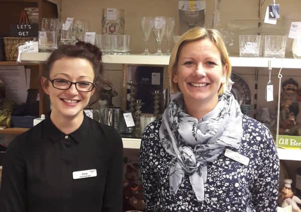 Woodhall Spa Shop Manager Alice Bell and Sales Assistant Jane Eglin. EMN-191103-100725001