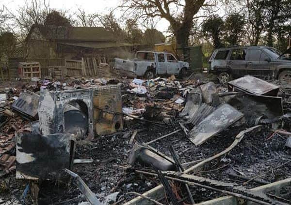 Emma shared this picture of the devastation caused by the fire. EMN-190603-102714001
