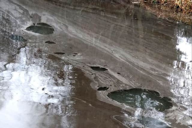 An 'oily substance' appeared on the River Bain. Picture: Amanda Hodgson. EMN-190603-111127001