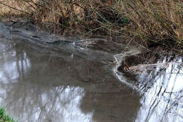 An 'oily substance' has appeared on the River Bain. Picture: Amanda Hodgson. EMN-190603-111138001