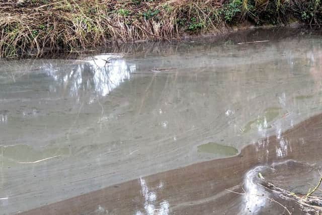 An 'oily substance' has appeared on the River Bain. Picture: Amanda Hodgson. EMN-190603-111149001