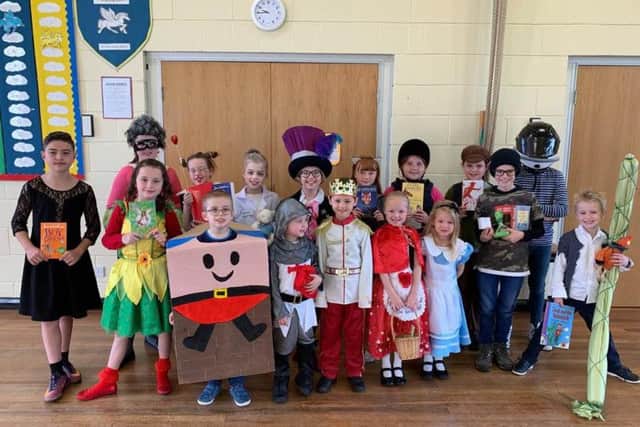 Youngsters at Ruskington's Winchelsea School were among those to turn up in book-related costumes for Word Book Day 2019.