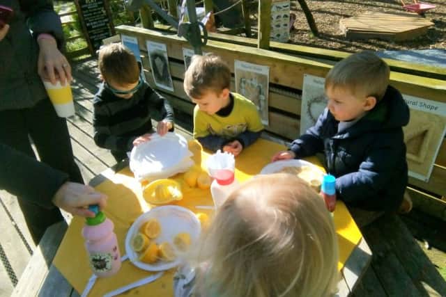 The  Mini Makers Club enjoying Pancake Day and World Book Day at Skegness Eco Centre. ANL-191103-172249001
