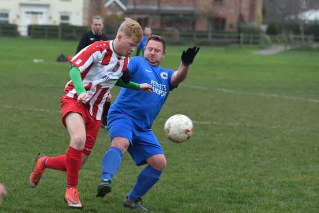 Jamie Jenkins in action for Horncastle Reserves.