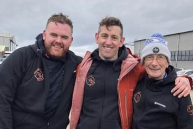 Paul Harvey, Pete Nicholls, John Caborn.