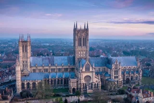 A photograph of Lincoln Cathedral - just one of many examples of a suitable photograph for the competition.