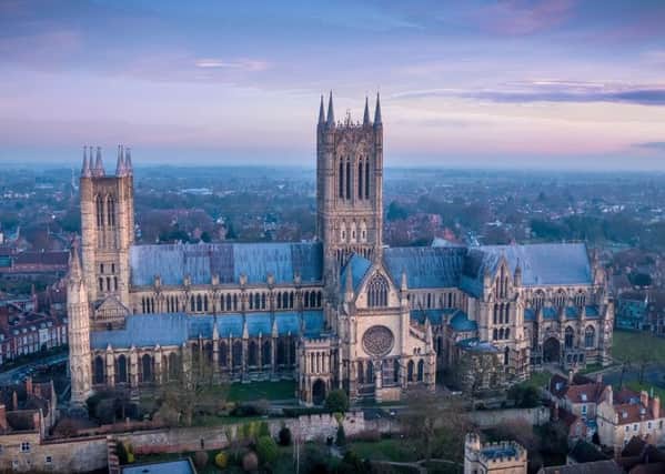 A photograph of Lincoln Cathedral - just one of many examples of a suitable photograph for the competition.
