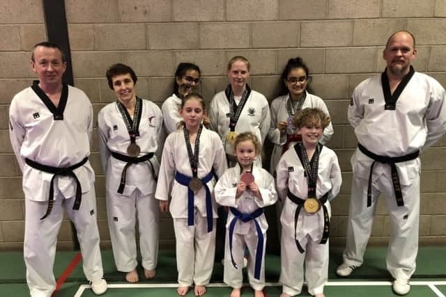 Some of the Boston Taekwondo Club competitors.