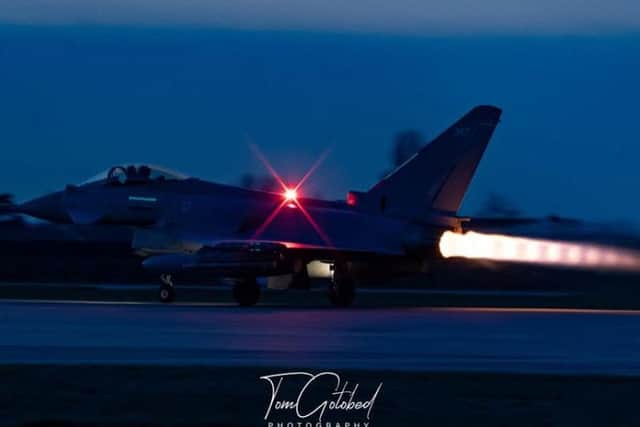 Tom Gotobed was at RAF Coningsby when the Typhoons took off.