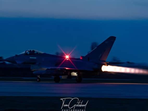 Tom Gotobed was at RAF Coningsby when the Typhoons took off.