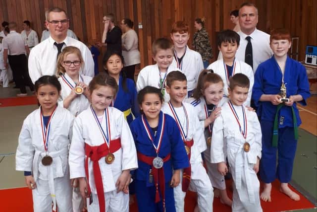 Judokas at the Sutton team competition.