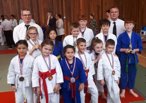 Judokas at the Sutton team competition.