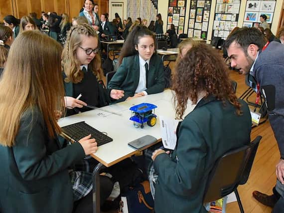Exciting engineering and science day at Kesteven and Sleaford HIgh School.