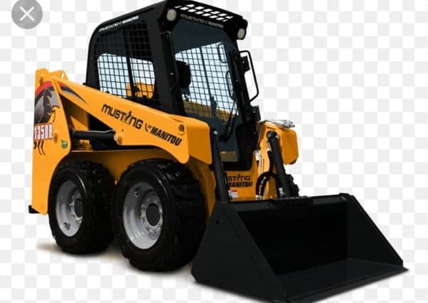 An image of a mini digger similar to the one stolen.