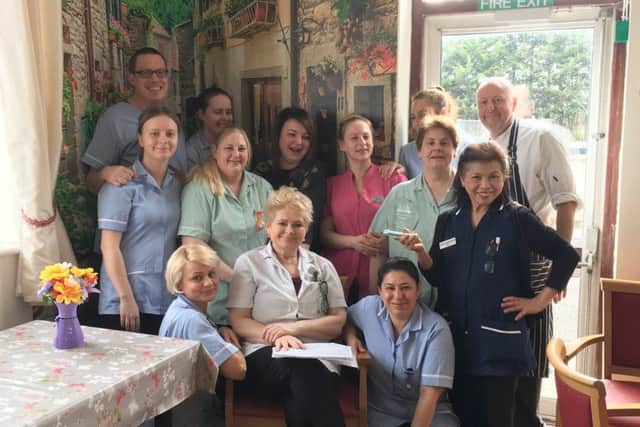 Celebrating a county honour in the care industry, Meadows Edge Care Home, of Wyberton.