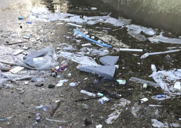 Concern has been raised about plastic waste in the Waterway in Skegness. ANL-190318-134244001