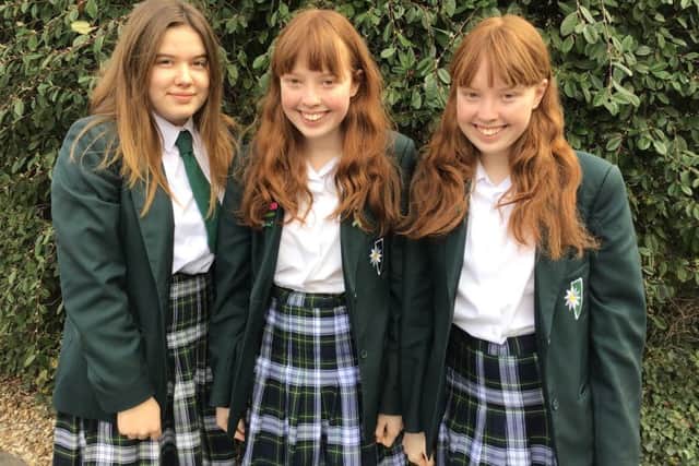 Ava Newell, Charlie and Stevie Scott, eco-committee members at Kesteven and Sleaford High School. EMN-190326-093520001