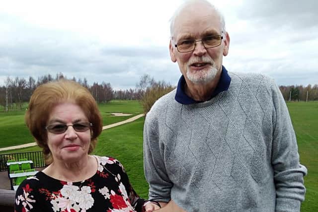 Mavis Watson presents the Jack Watson Memorial Trophy to Keith Boothby.