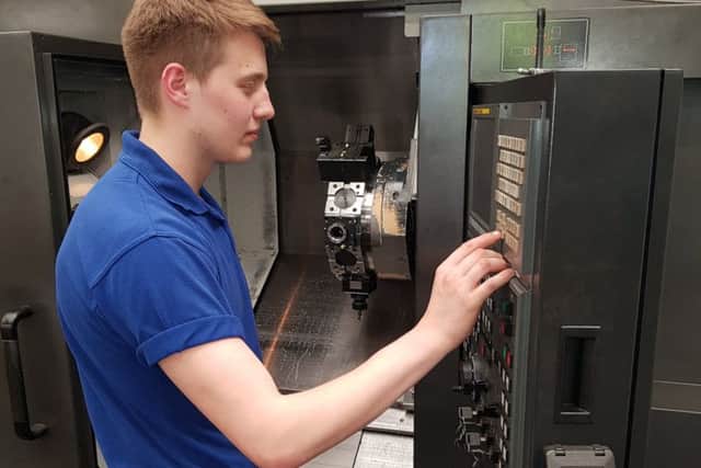Jamie Paige, a CNC programmer at Bernard Holmes precision engineering. EMN-190104-115735001