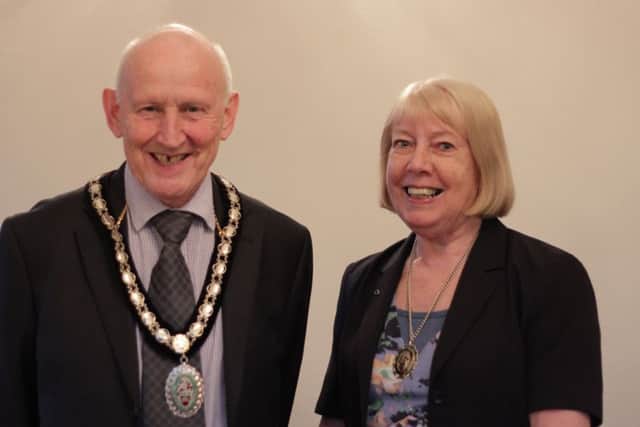 Mayor and Mayoress of Sleaford, Coun Grenville Jackson and his wife Carole. EMN-190104-103739001