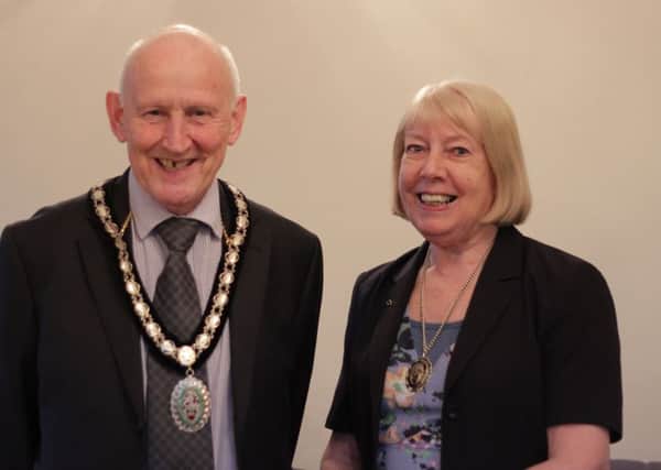Mayor and Mayoress of Sleaford, Coun Grenville Jackson and his wife Carole. EMN-190104-103739001