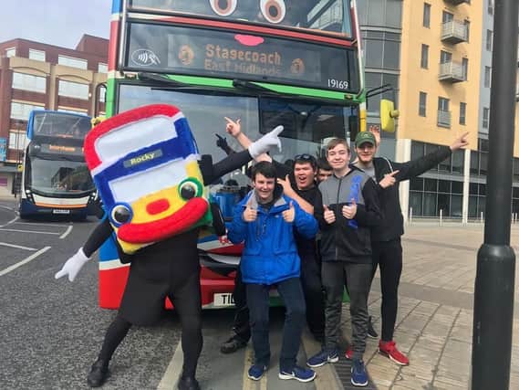 Rocky the Stagecoach Seasider bus went on tour to Hull to promote coastal services.
