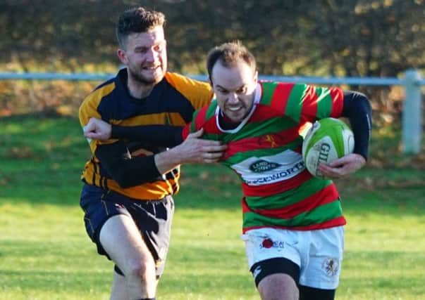 Chris Everton scored at Dronfield on his return to First XV duties. Picture courtesy of Jon Staves EMN-190104-110949002