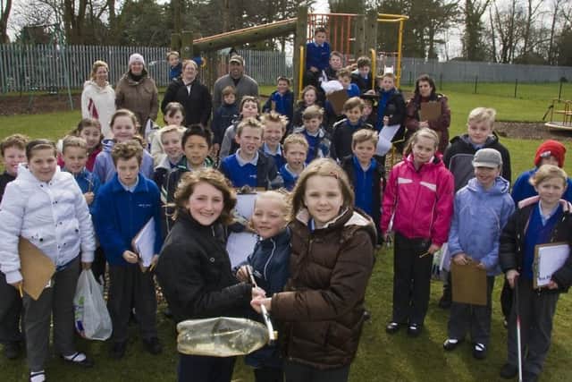 Pupils from Spilsby Primary School in action 10 years ago.