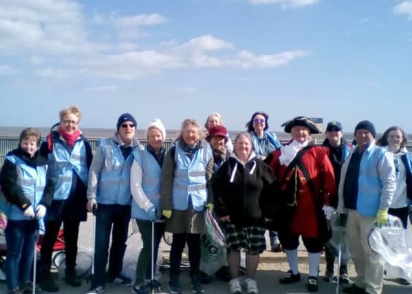 Lianne thanked everyone who took part in the beach clean on March 24.