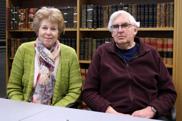 The investigation of the case of Ethel Major featured in Murder, Mystery and My Family on BBC1. Pictured taking part in the programme are Jill Brown with her uncle Peter. Picture: Chalkboard TV.