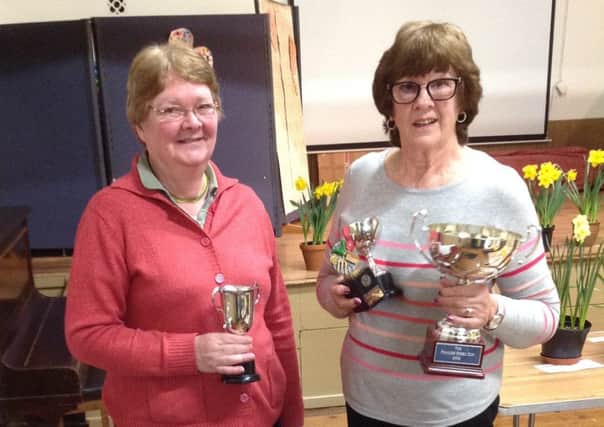 Trophy winners Kate Roberts and Dawn Brookes EMN-190404-163742001