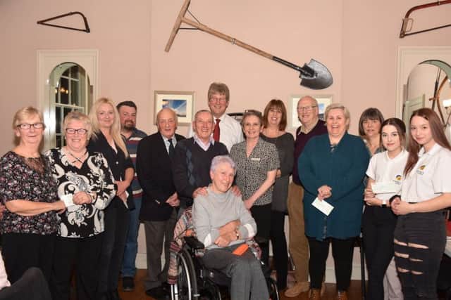 Representatives of the good causes receiving a share of the £11,000 from Wragby Show EMN-190304-181334001